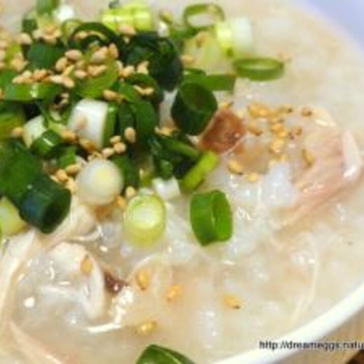 簡単!ダッチオーブンで鶏がゆ